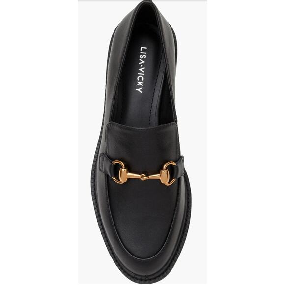 Lisa Vicky Zany-V Loafers Black Sheep Nappa Leather Women Size 8 M - Picture 3 of 7
